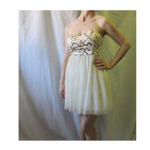 White Angel Dress Holiday Party Prom Corset Chiffon Junior 3